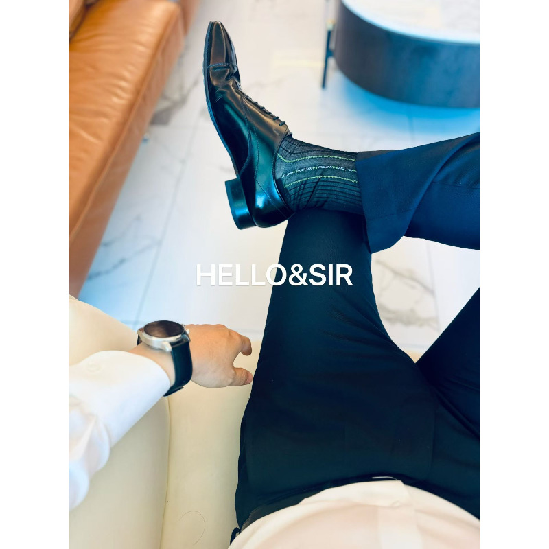 Men Formal Wear Brands - Erkek Vintage Naylon Çoraplar Marka Şeffaf