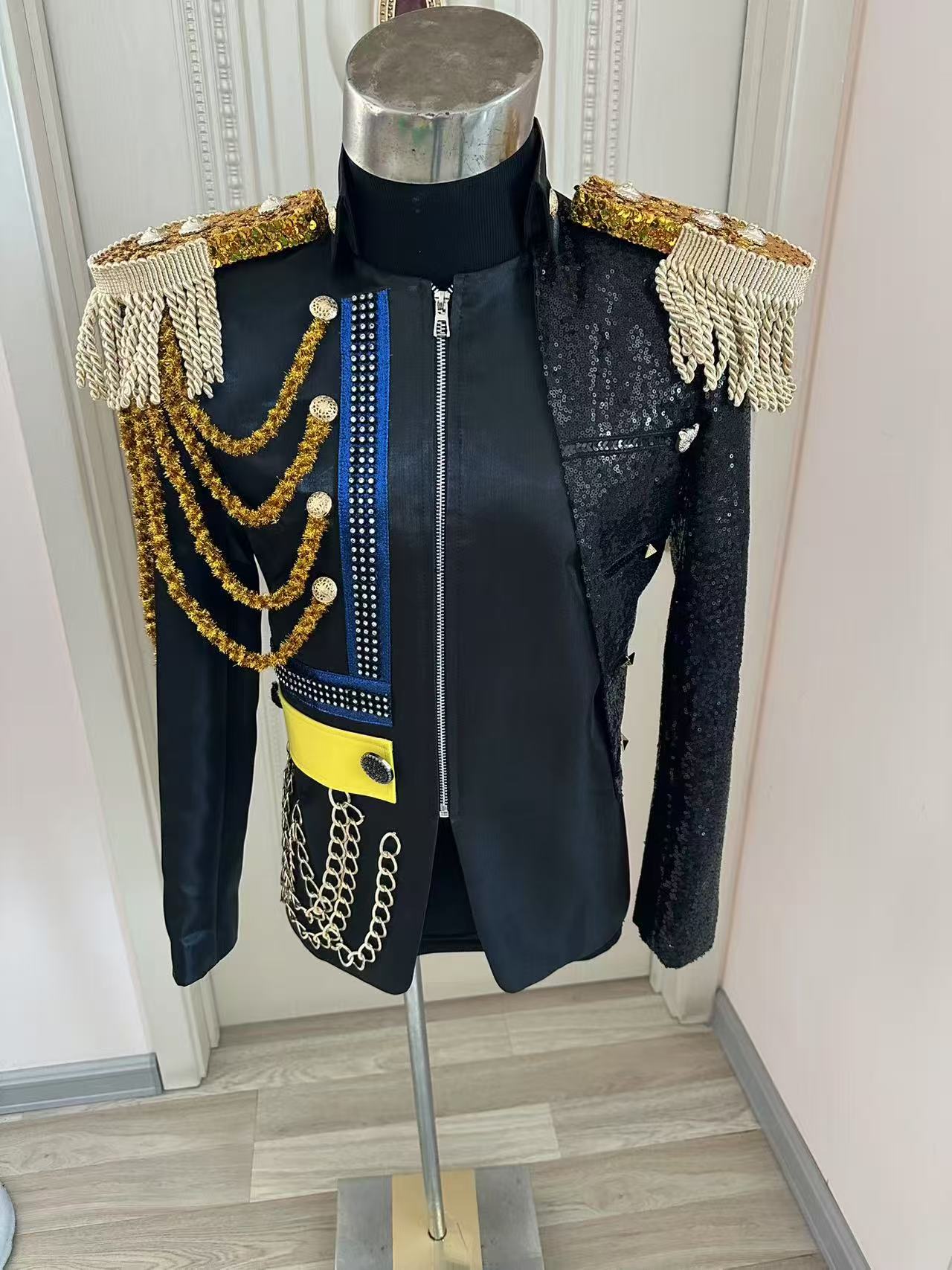 Men'S Formal Wear In Wedding - Yeni Erkek Püskül Kraliyet Ceket Düğün