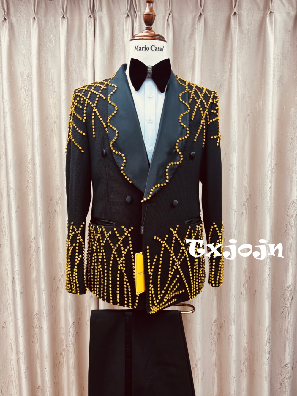 Men Formal Wear Clothes - Erkek Zarif Boncuklu Takım Elbise 2