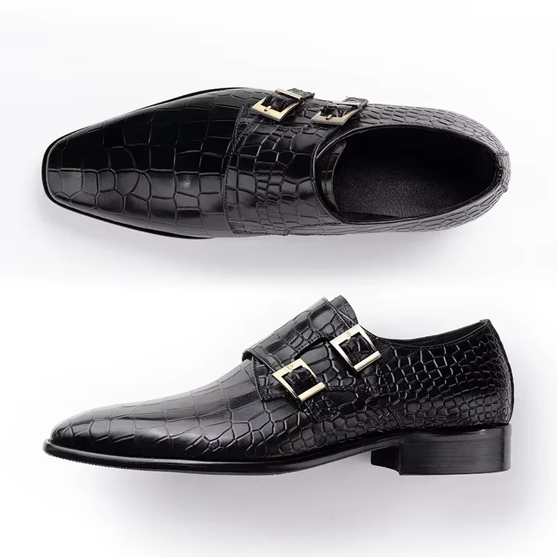 Men Formal Party Wear Dress - Erkek Hakiki Deri Elbise Loafer'lar El