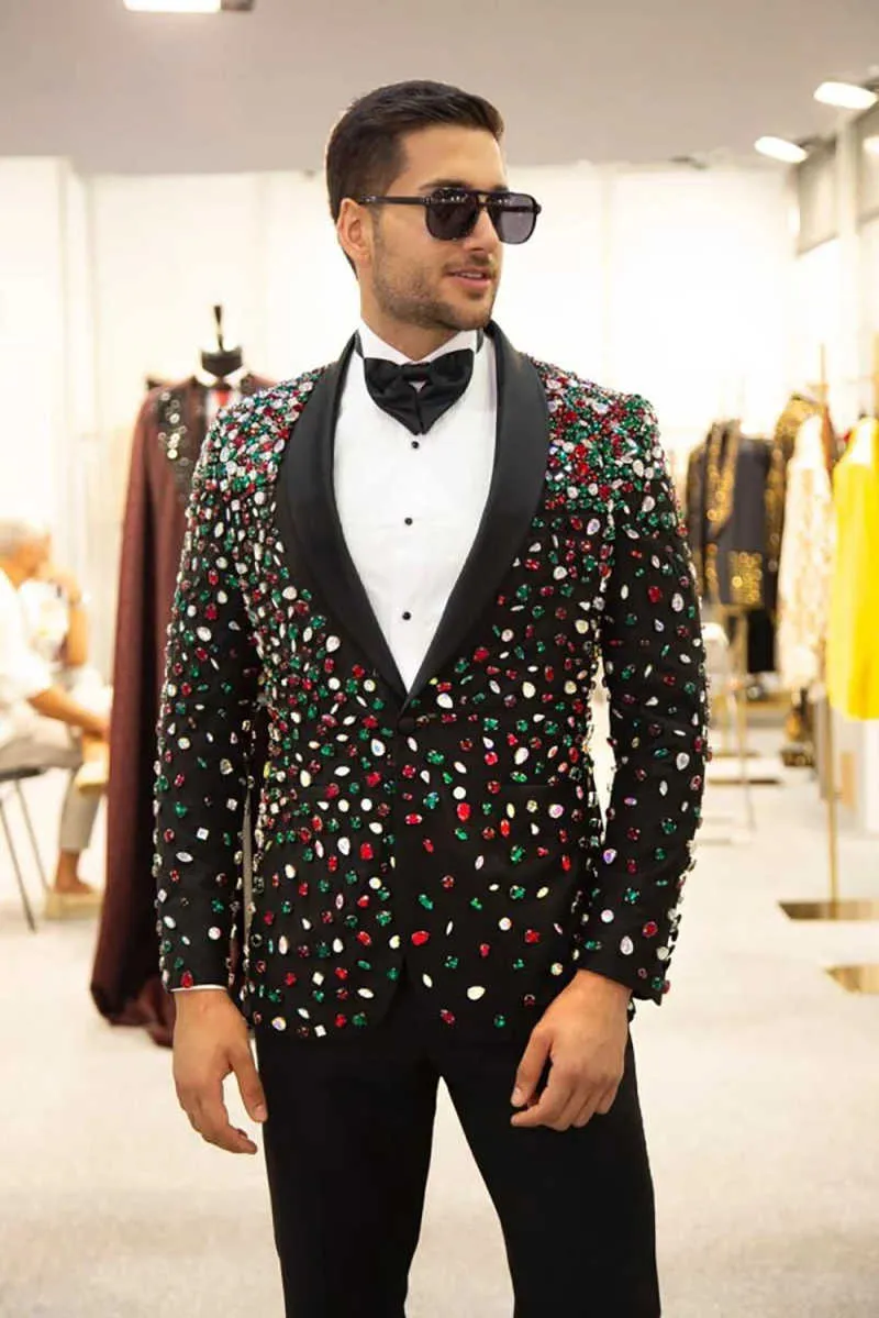Men'S Formal Wear Jewelry - Elmas Takı Erkekler Düğün Smokin 2