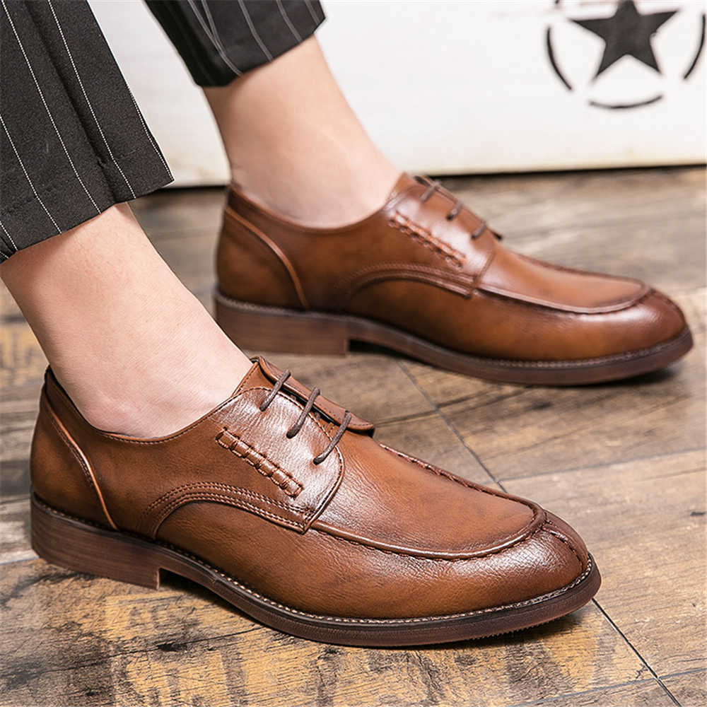 Elegant Formal Men'S Wear - Zarif kaymaz büyük boy erkek ayakkabıları