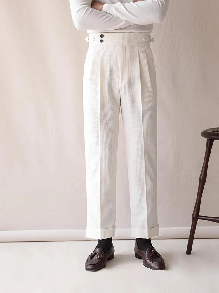 Men Formal Wear Brands - Üst Marka Erkek Moda Pantalones Hombre
