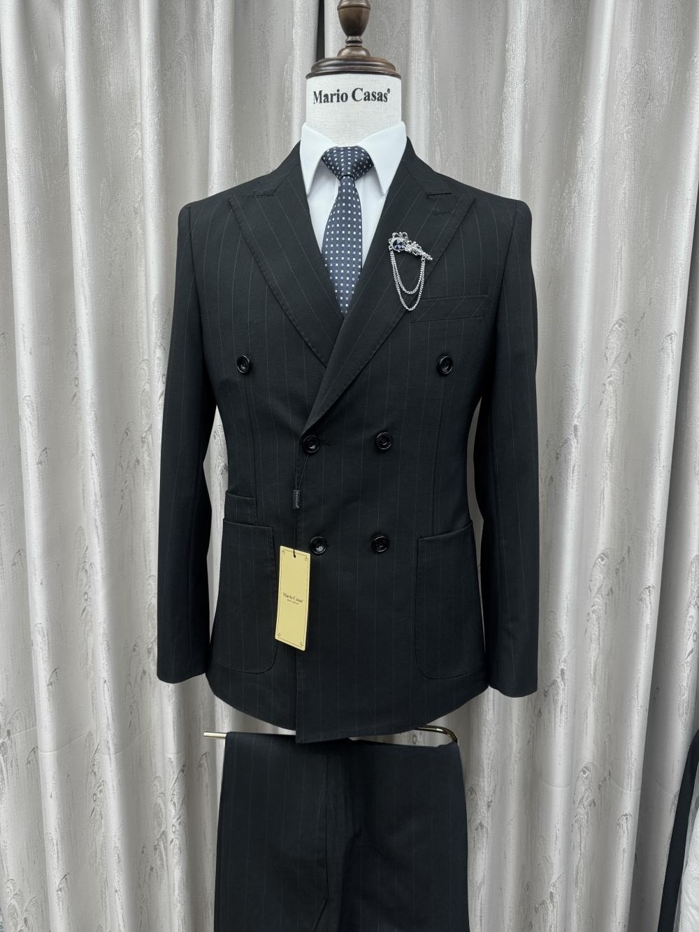 2026 Yeni Çizgili Takım Elbise - Elegant Formal Men'S Wear incelemesi ve fiyatı