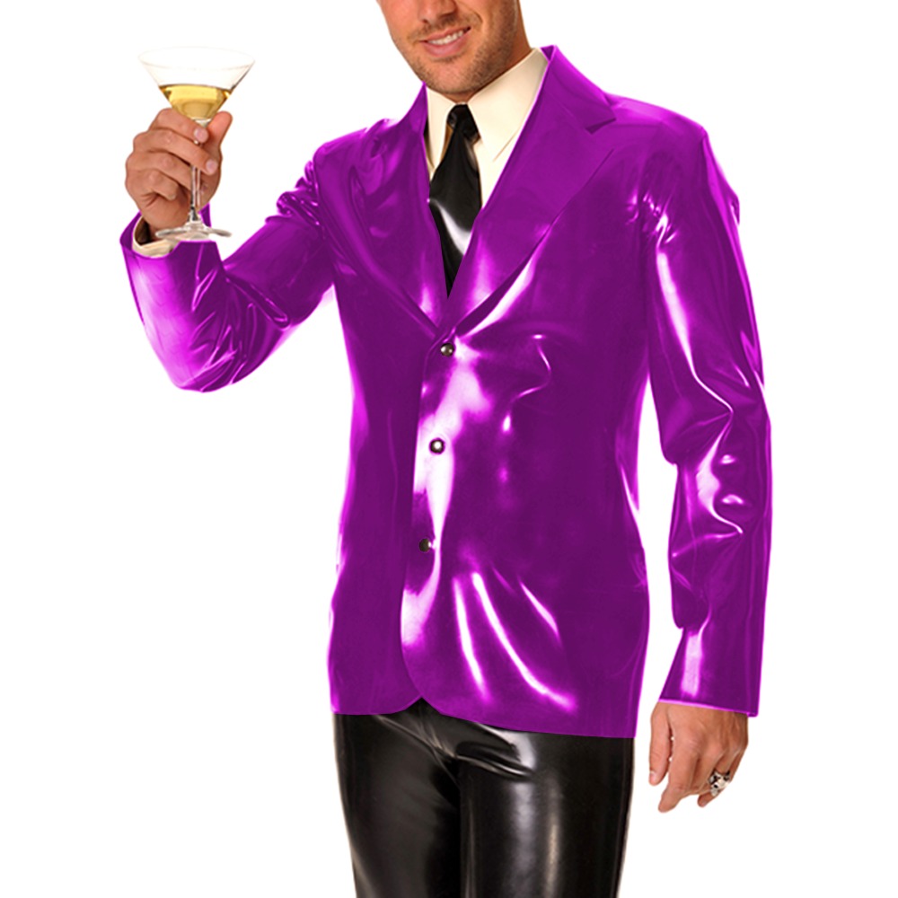 Erkek Uzun Kollu Vinil PVC Der - Men Formal Wear Look incelemesi ve fiyatı