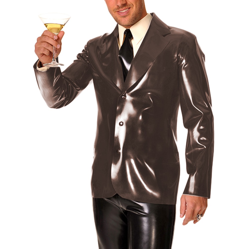 Erkek Uzun Kollu Vinil PVC Der - Men Formal Wear Look incelemesi ve fiyatı