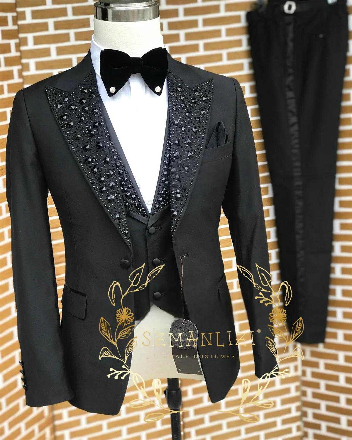 Siyah Erkek Takım Elbise Lüks  - Men'S Formal Wear In Wedding incelemesi ve fiyatı