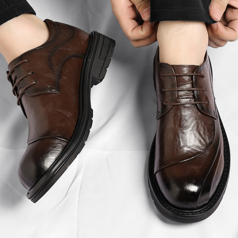 Kahverengi Parlatılmış Hakiki  - Men'S Formal Wear In Wedding incelemesi ve fiyatı