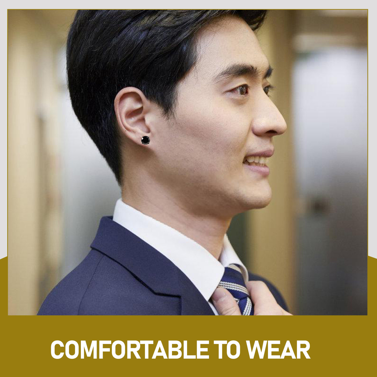 1 Çift Titanyum Çelik Siyah Zi - Men'S Formal Wear Jewelry incelemesi ve fiyatı